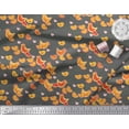 thumbnail image 2 of Soimoi Polyester Crepe Fabric Heart,Hen & Chick Cartoon Print Fabric by The Yard 42 Inch Wide, 2 of 3