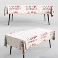 thumbnail image 1 of YAOMOBB Birthday Party Decoration Supplies Disposable Premium Decorative Tablecloth 10 Pcs Waterproof Tablecloth for Rectangle Tables 72 x 54 Inch, 1 of 7