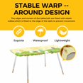 thumbnail image 4 of Happy Easter Table Cloths for 8 Foot Rectangle Tables, Rabbits Eggs Spring Daisy Floral Grass Yellow Patio Waterproof Elastic Fitted Tablecloths, Washable Rectangular Table Cover for Camping, 4 of 8