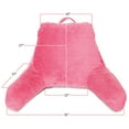 thumbnail image 5 of Clara Clark Bed Rest Reading Pillow with Arms and Pockets, for Kids Teens & Adults - Premium Shredded Memory Foam TV Pillow, Medium, Light Pink, 5 of 7