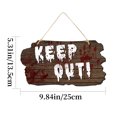 thumbnail image 3 of Wooden Plate Happy Hanging Board House Party Plaque Decoration Ornament Stand, 3 of 5