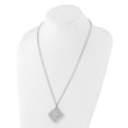 thumbnail image 4 of 925 Sterling Silver Cable Necklace with Pendants Chain CZ 24 inch, 4 of 4