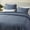 Navy, variant on Wonderful Bedding Navy Melange Poly Jersey 3-Piece Quilt Set