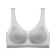 thumbnail image 4 of Gyexs Women's One Fab Fit Underwire Demi T-Shirt Convertible Bra Seamless Comfort Support Push Up Bras for Women, Grey, Size XXXL, 4 of 4