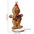 thumbnail image 5 of Christmas Gingerbread Man Night Light Battery Powered Resin Cookie Man Decoration Lamp Home Office Bedroom Kids Room Holiday Party Ornament, 5 of 7
