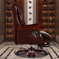 thumbnail image 4 of Solid Wood Office Chair Organizer Elastic Leather  Adjustable Executive Roller Office Chair Swivel Luxury Chaises Furniture My Lux Decor Round, 4 of 29