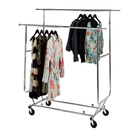 SSWBasics Clothing Rack - 2-Rail Folding