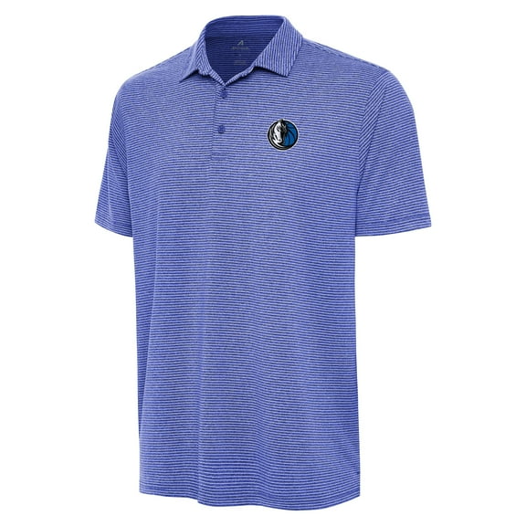 Men's Antigua  Heather Blue Dallas Mavericks Scheme Polo