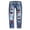A__Red, variant on Baberdicy Womens Jeans Women's Autumn and Winter Valentine's Day Jeans Printed Hole Thickened Trousers Features: Ripped Jeans Womens