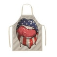thumbnail image 1 of Less Than 5 Apron Sleeve American Independence Day Apron Home Party Sleeveless Coverall Kitchen Cooking Apron Adjustable Baking Apron (1pc), 1 of 7