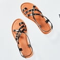thumbnail image 4 of Ataiwee Women's Flat Slide Sandals - Fashion Casual Braided Toe Ring Cute Summer Shoes., 4 of 6