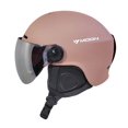 thumbnail image 1 of Casco de esquí Asian Head Equipment Protectores Cascos rígidos para hombres y mujeres Gafas anticolisión ligeras con protección contra el viento Forma integral para mantener el calor, 1 of 6