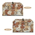 thumbnail image 6 of FOR U DESIGNS Dachshund Print Microwave Oven Dust Cover All-Season Machine Protector Decorative Dustproof Toaster Oven Covers (18.25" W x 14.5" D x 11" H)-S, 6 of 8