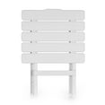thumbnail image 3 of Camco Large Adirondack Portable Outdoor Folding Side Table, Perfect for the Beach, Camping, Picnics, Cookouts and More, Weatherproof and Rust Resistant - White (51695), 3 of 9