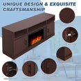 EROMMY 59'' Electric Fireplace TV Stand with 23'' Fireplace Insert