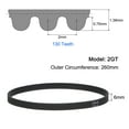 thumbnail image 2 of 10pcs 2GT Timing Belt Closed Loop Rubber Belts 260-2GT-6, 6mm Width x 260mm Length, 2 of 6
