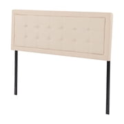 Gewnee Upholstered Headboard for KING Size Bed – Adjustable Height,Linen Fabric,Fits Standard Bed Frames/Platform Compatible.Beige