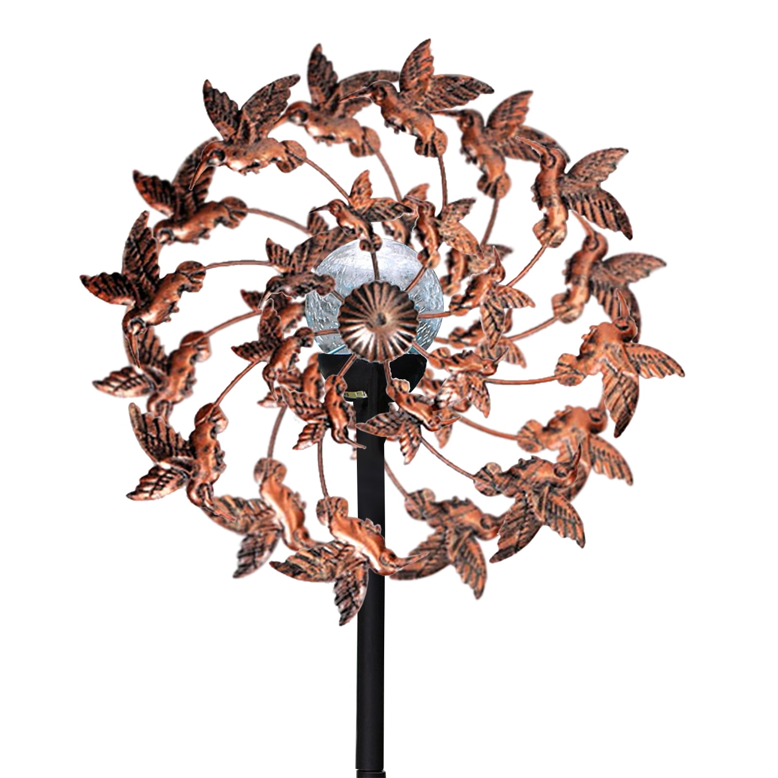 Solar Wind Spinners With Metal Garden Stake,Solar Powered Garden