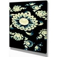 thumbnail image 2 of Mandala Blanc Abstrait sur Noir - Impression sur Toile Florale, 2 of 3
