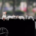 thumbnail image 6 of Sleepy Cat Car Cute Plop Doll Vehicle Interior Accessory Funny Cartoon Display Adorable Automotive Ornament, 6 of 7