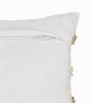 thumbnail image 6 of Ox Bay 20" x 20" Hand-Woven Tan/ White Geometric Resistant Polyester Pillow Cover, 6 of 9