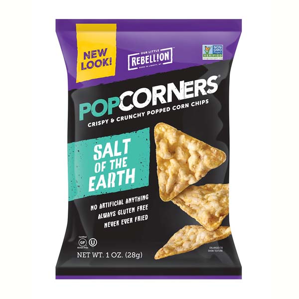 Popcorners Sea Salt Popped Corn Chips 1 oz Bags Pack of 40