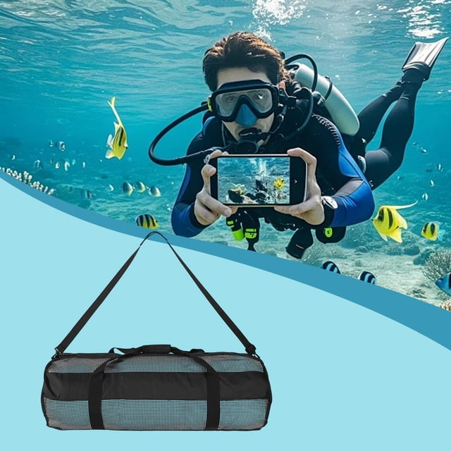 Ethern Breathable Mesh Diving Duffel Bag Large Capacity Waterproof Snorkeling Equipment