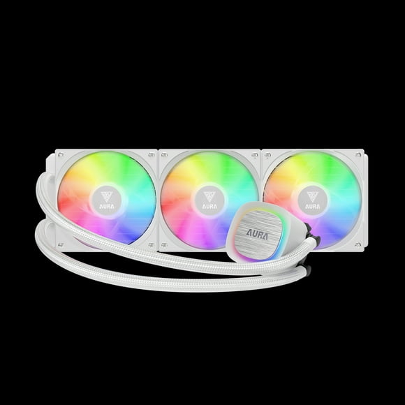 Enfriamiento Gamdias AURA GL360 V2 WH 360MM AM5/LGA1700 ARGB