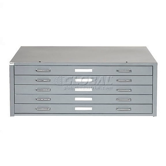 Famous Brand 506825GY Paramount 5 Drawer Deluxe Flat File Gray