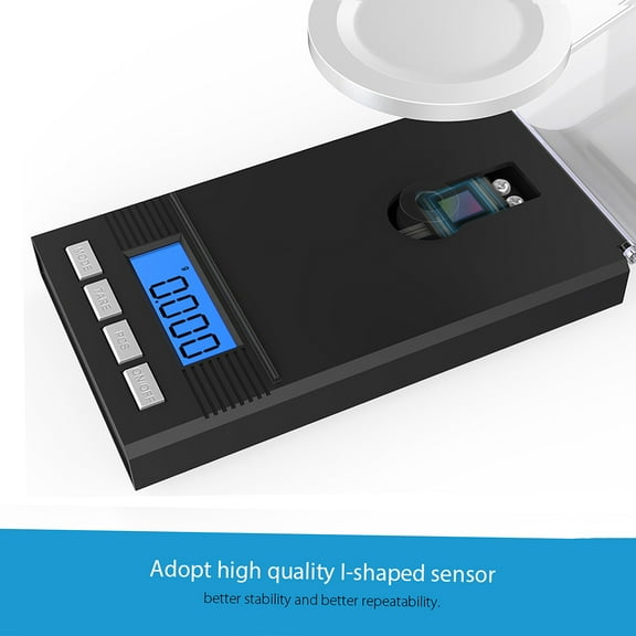 Homgeek Digital Milligram Pocket Scale Mini Jewelry Gold Powder Weigh Scales with Calibration Weights Tweezers, Weighing Pans, LCD Display