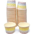 thumbnail image 6 of Gift Boutique 48 Ice Cream Sprinkles Treat Snack Cups 10oz Disposable Paper Cup Dessert Frozen Ices Sundae Bowls Stripes for Birthday Party Supplies, 6 of 7