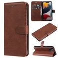thumbnail image 1 of SaniMore for iPhone 14 Plus Case, with RFID Blocking [2 Card Slots] PU Leather Cover with Detachable Hand Strap Flip Kickstand Magnetic Wallet Cover for iPhone 14 Plus, Brown, 1 of 9