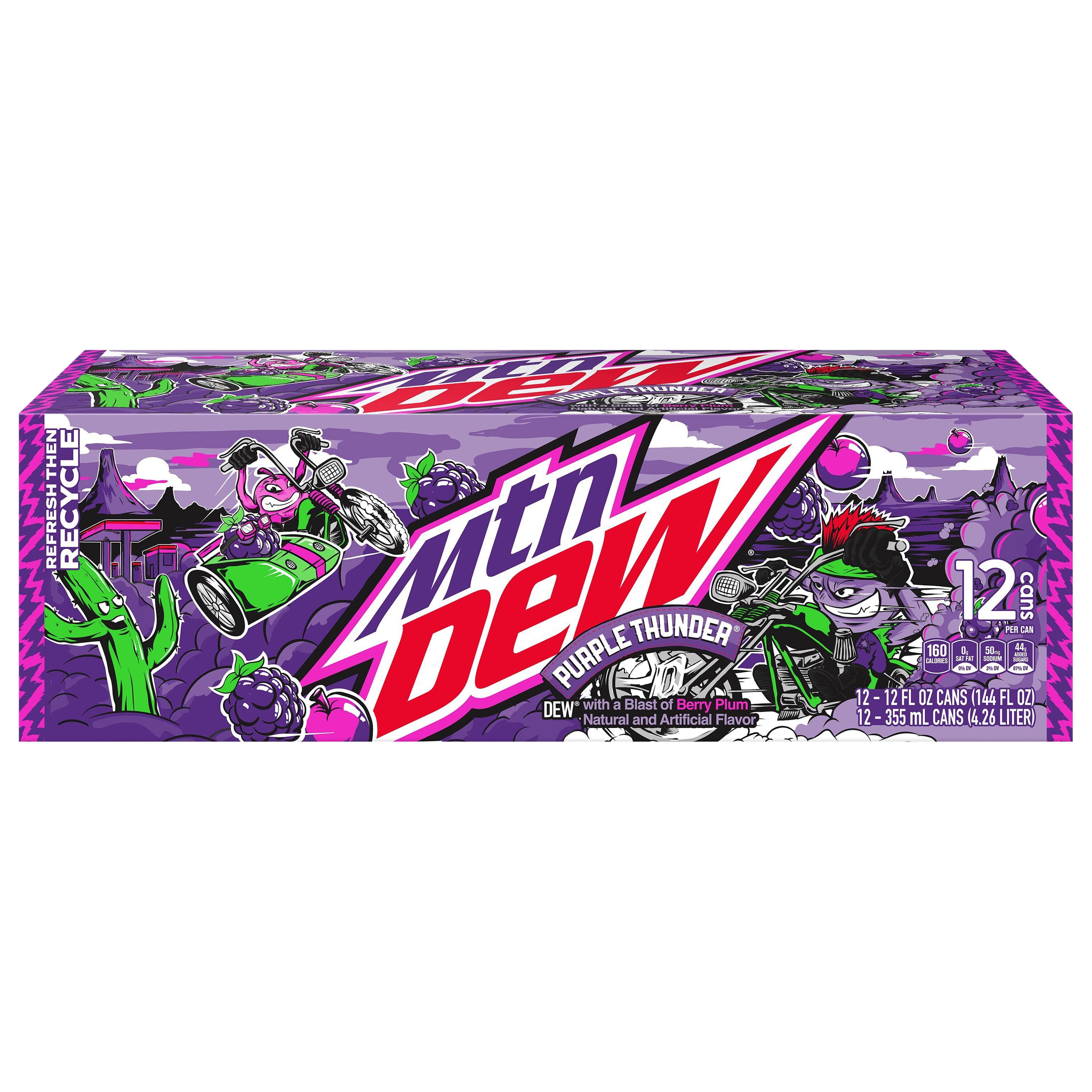 Walmart Exclusive Mountain Dew Spark Variety Pack, Raspberry