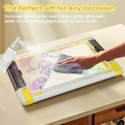 UKEXE Rechargeable LED Drawing Board Toy for Kids - 15-Inch Glow Art Tablet with 9 Neon Modes, Tracing Sheets, Gifts for 4-12 Year Old Boys Girls (White)