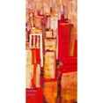 thumbnail image 3 of Gardner, Jennifer 14x24 Black Modern Framed Museum Art Print Titled - Pink City Sunrise II, 3 of 5
