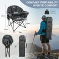 thumbnail image 5 of Lilypelle Oversized Heated Camping Chair,Portable Heated Folding Chairs, Heated Foldable Chair Seat Supports 500 lbs, Heating Chair for Outdoor Sports, Camping, Patio, and Picnics, 5 of 11