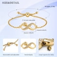 thumbnail image 5 of Infinity Heart Cremation Urn Bracelet for Ashes Jewelry for Women Girls Cremation Link Memorial Bracelet, 5 of 7