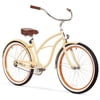 sixthreezero Women's Single Speed Beach Cruiser Bicycle, 26" Wheels and 17" Frame, Cream