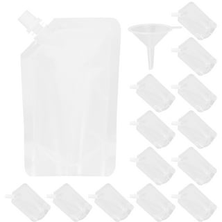 Drink Bag Clear Stand-Up Plastic Pouches Bags,Portable Travel Liquid Clear  Plastic Empty Packaging Bag, 5L 