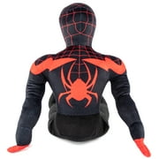 Spider-Man Miles Morales Kids Bedding Plush Cuddle and Decorative Pillow Buddy, Microfiber, Black, Marvel