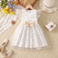 thumbnail image 2 of Girls Dresses Size 5 Fly Sleeve Holiday Party Dress Dance Party Birthday Princess Dresses Clothes,White,5-6 Years, 2 of 5