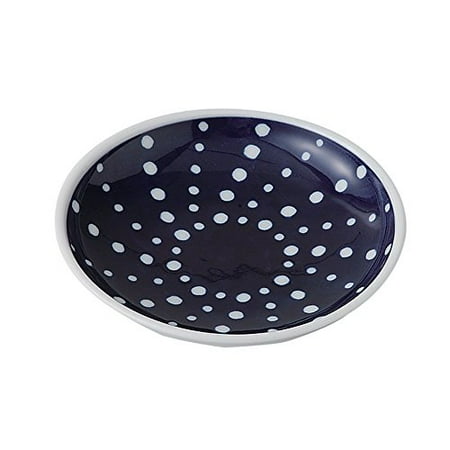 

Hasami ware Indigo Japan Chamfered lightweight small plate Dyeing squeezing Diameter 10.5cm 42701