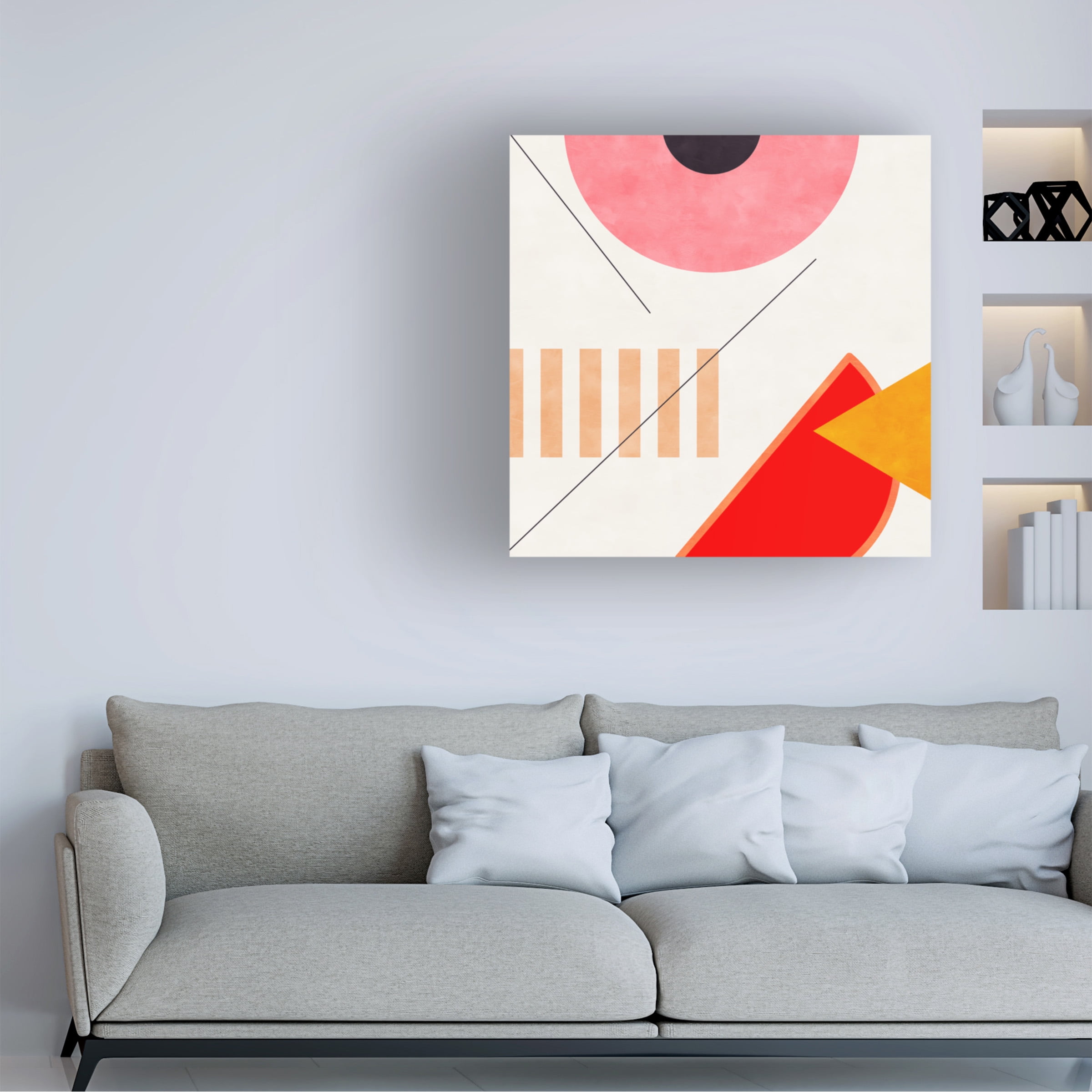 Ana Rut Bre 'Mid Bauhaus Geometry 2' Canvas Art