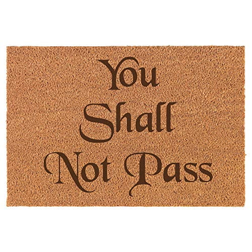 Coir Door Mat Entry Doormat Funny You Shall Not Pass Walmart Com