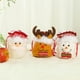 thumbnail image 3 of Monstrate 3 bolsas de dulces de Navidad, bolsas de manzana, lindo muñeco de nieve, Papá Noel, ciervo, bolsas de regalo para festivales y decoraciones. Kits de decoración para fiestas ciervo Monstrate HA045212-02, 3 of 6