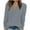 Light Blue, variant on HAPIMO Sweater for Women Long Sleeve Quarter Button Shirts Tunic Tops To Wear with Leggings Button V Neck Sweaters Trendy Knitted Sweaters Ribbed Green L
