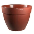 thumbnail image 6 of Jacinto Recycled Plastic Planter, 10 inch Opening Diameter, Red Color, 6 of 7