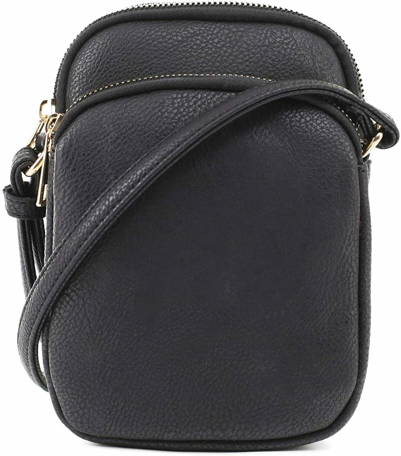 Pay tribute Newness palm Mali + Lili Josie Triple Zip Leather Crossbody Bag Black - Walmart.com