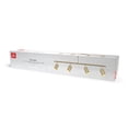 thumbnail image 2 of Globe Electric 91007789 Willard 4 Light 35" Wide Fixed Rail Linear Ceiling Fixture - Brass, 2 of 7