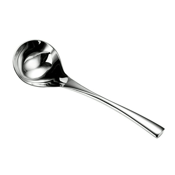 Deep Soup Spoon 304 Stainless Steel Heavy Duty Large Serving Spoon Ramen Spoon Mirror Finish